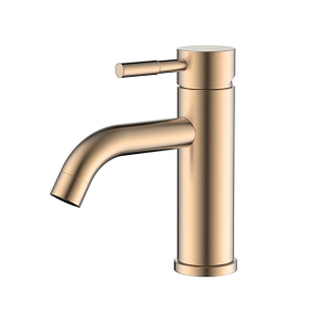 Rose gold stainless steel monobloc bathroom wash basin mixer tap