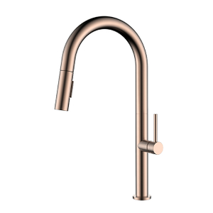 Rose Gold Stainless Steel Pull Down Kitchen Faucet