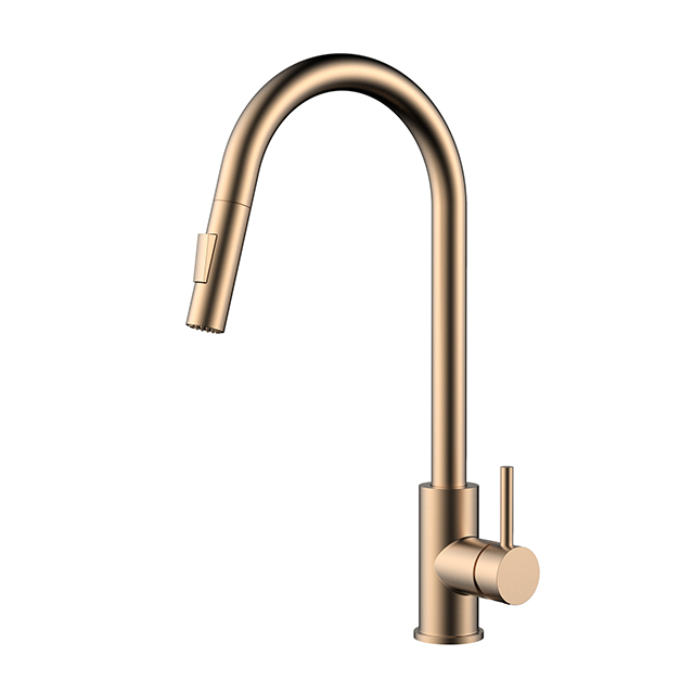 Rose Gold Stainless Steel Sink Mixer