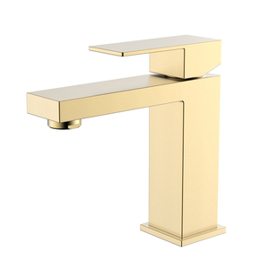 Brushed Gold Stainless Steel Bathroom Faucet