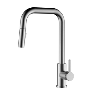 U shape stainless steel pull down kitchen faucet with UPC certification