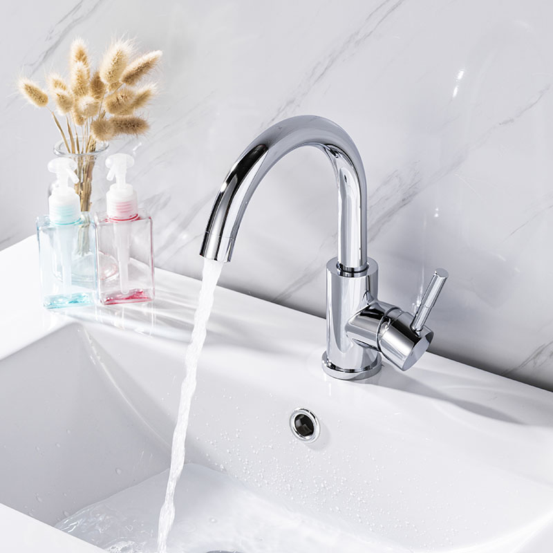 Details about   NEW Chrome Basin Mixer Tap Faucet Chrome Basin Single Handle Bathroom Kitchen 