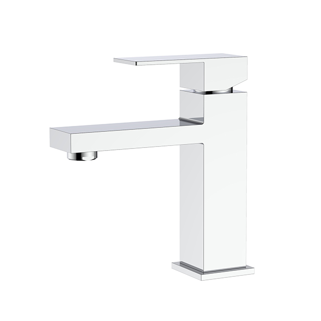 Solid Chrome Stainless Steel Bathroom Faucet
