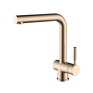 SS Rose Gold Pull Out Kitchen Faucet