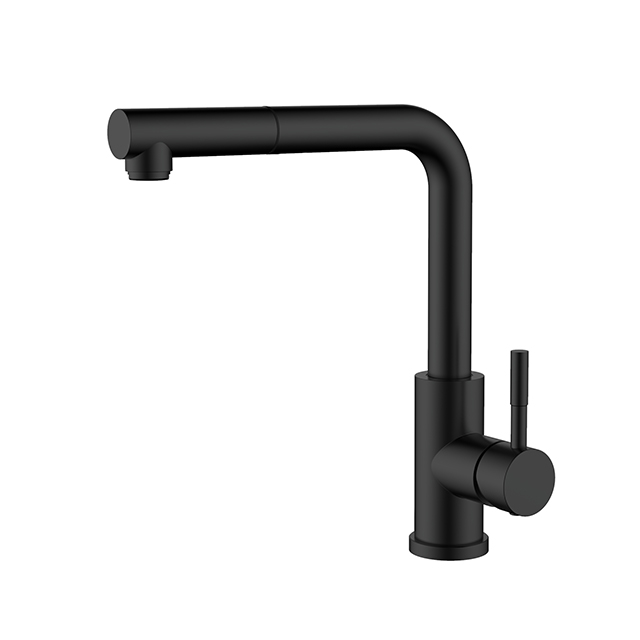 Matte Black Solid Stainless Steel Tap